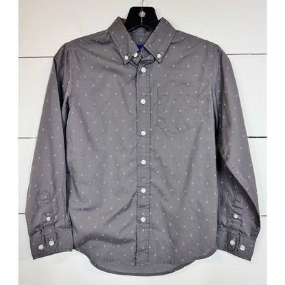 Simply Styled Long Sleeve Button Up Shirt Boy's Size Medium (10/12)