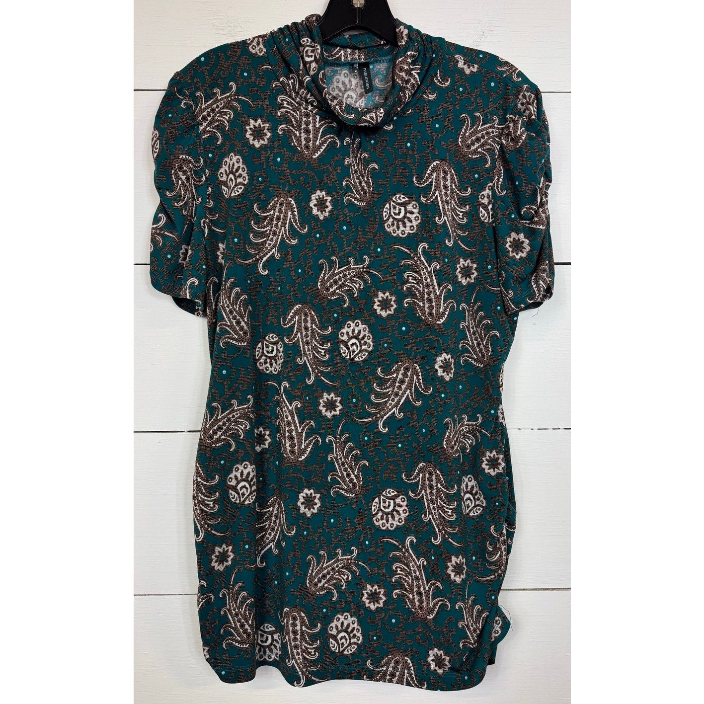 Maurices Green Short Sleeve Blouse Women's Size XL