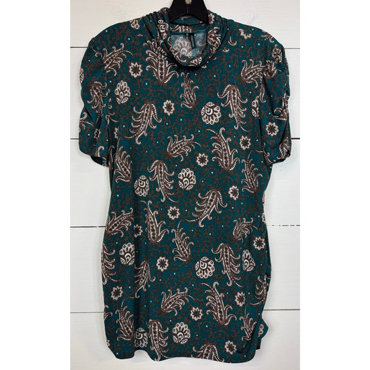 Maurices Green Short Sleeve Blouse Women's Size XL