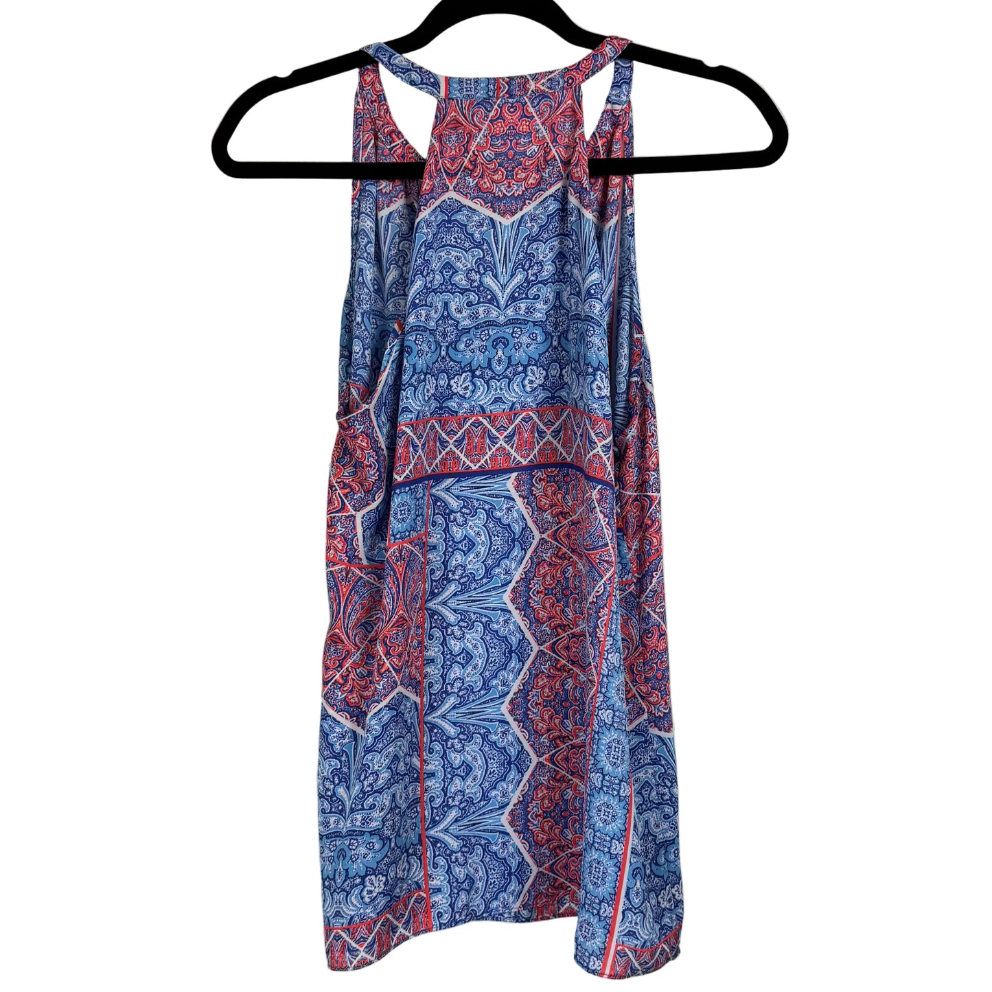 St. Tropez West Blue and Pink Sleeveless Blouse Women's Size Large
