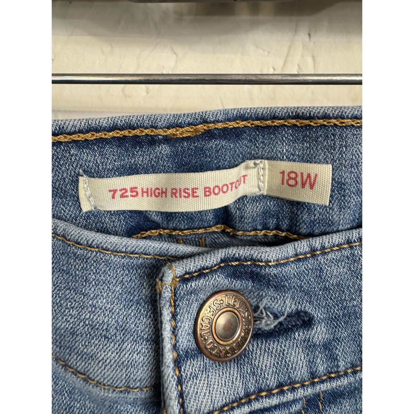 Levi Strauss Blue High Rise Bootcut Jeans Women's 18w