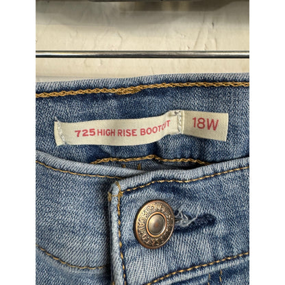 Levi Strauss Blue High Rise Bootcut Jeans Women's 18w