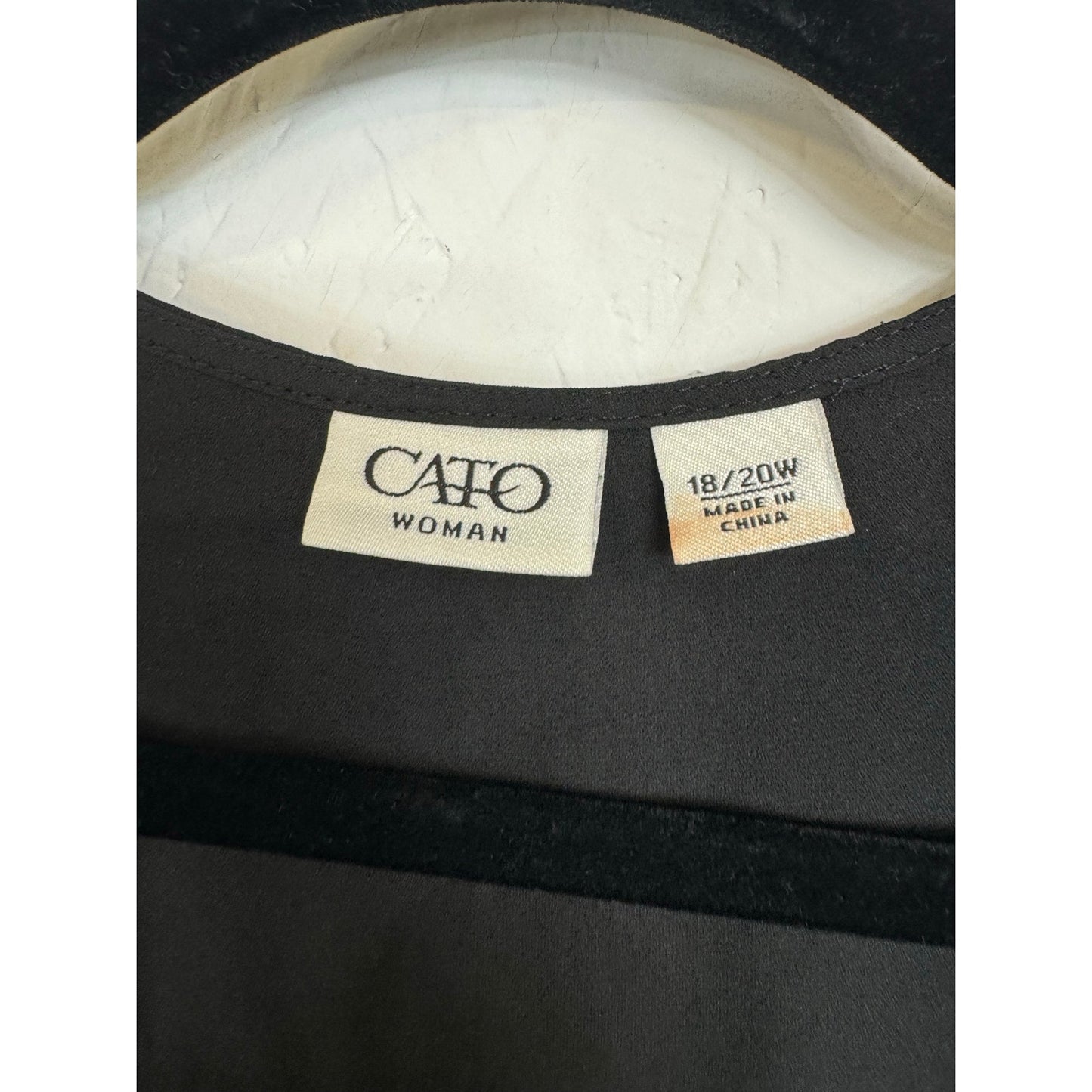 Cato Black 3/4 Sleeve Kimono Women's 18/20W