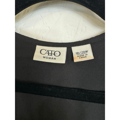 Cato Black 3/4 Sleeve Kimono Women's 18/20W