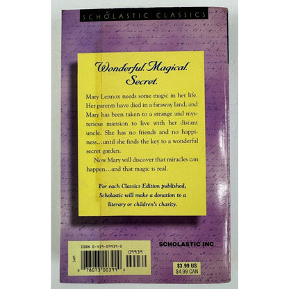 The Secret Garden by Frances Hodgson Burnett (Paperback)
