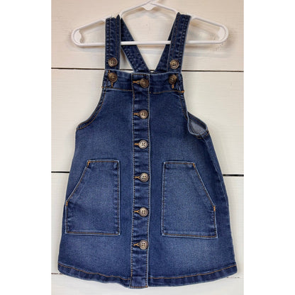 Wonder Nation Overall Dress Girl's Size 3t