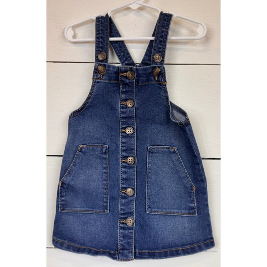 Wonder Nation Overall Dress Girl's Size 3t
