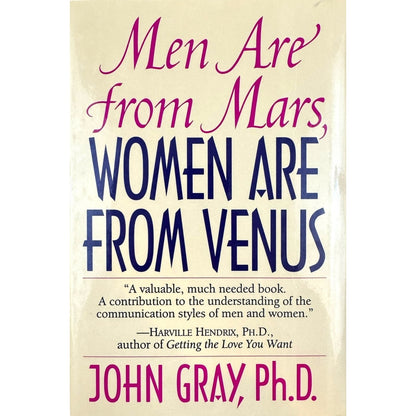 Men Are from Mars, Women Are from Venus by John Gray, Ph.D. (Hardcover)