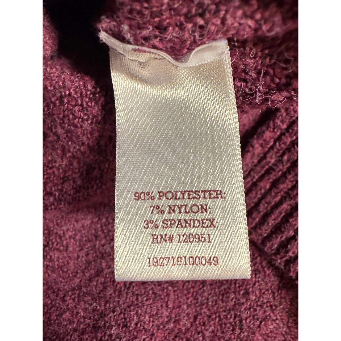 So Long Sleeve Turtleneck Sweater Women's Size XL