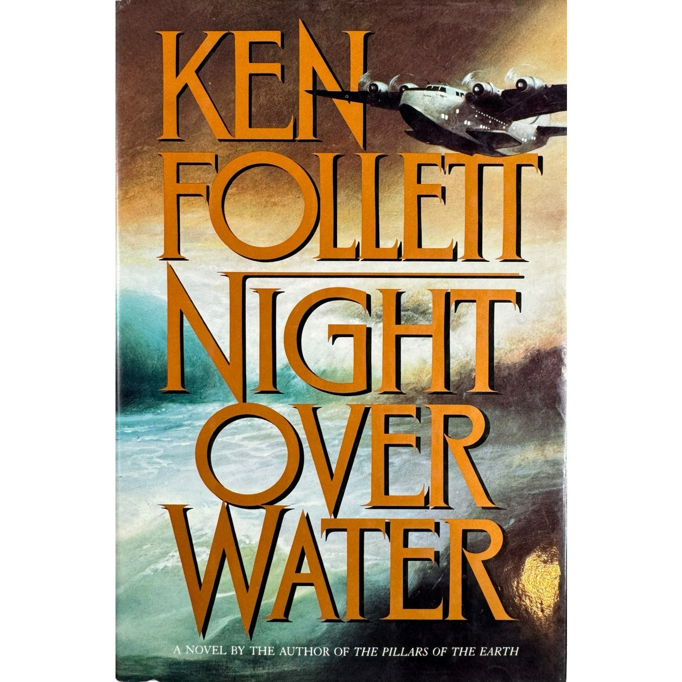 Night Over Water by Ken Follett (Hardcover) (First Edition)