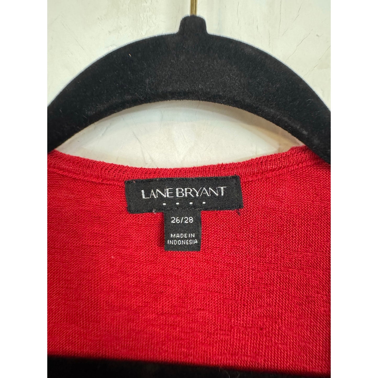 Lane Bryant Red Short Sleeve Cardigan Women's 26/28