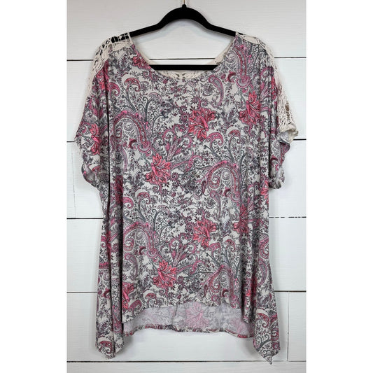 Cato Short Sleeve Blouse Women's Size 18/20W