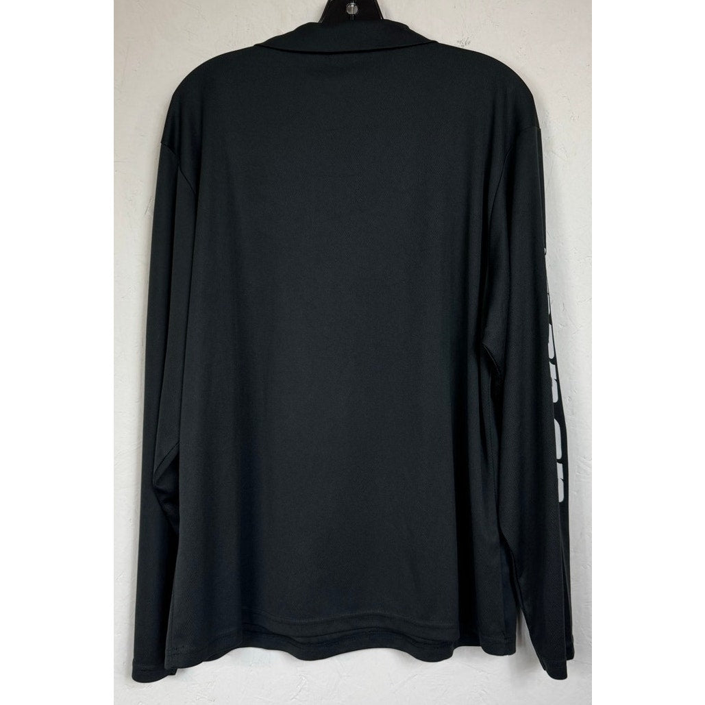 Snap On Black Long Sleeve Shirt Men's Large