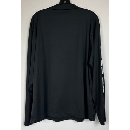 Snap On Black Long Sleeve Shirt Men's Large