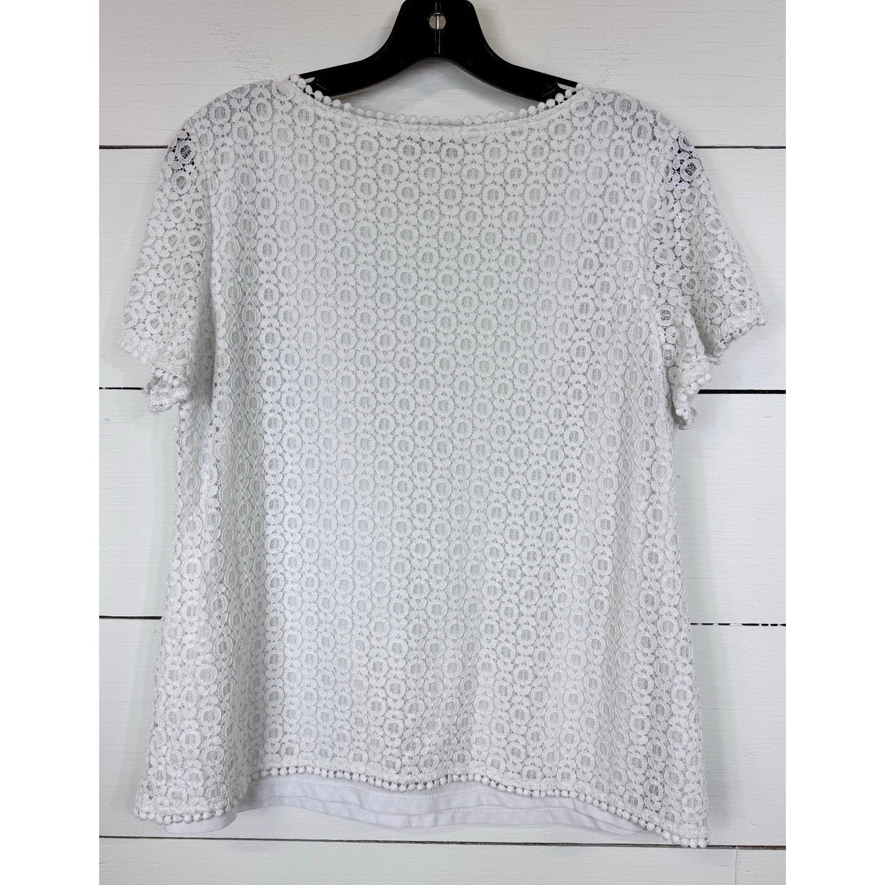 Liz Claiborne Short Sleeve Blouse Women's Size Large