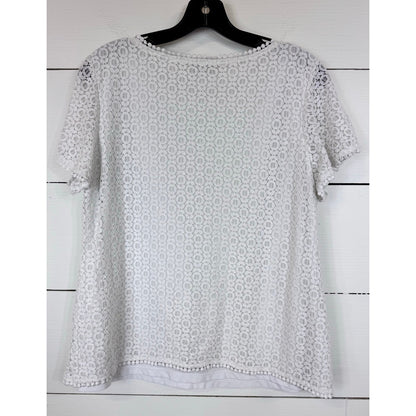 Liz Claiborne Short Sleeve Blouse Women's Size Large