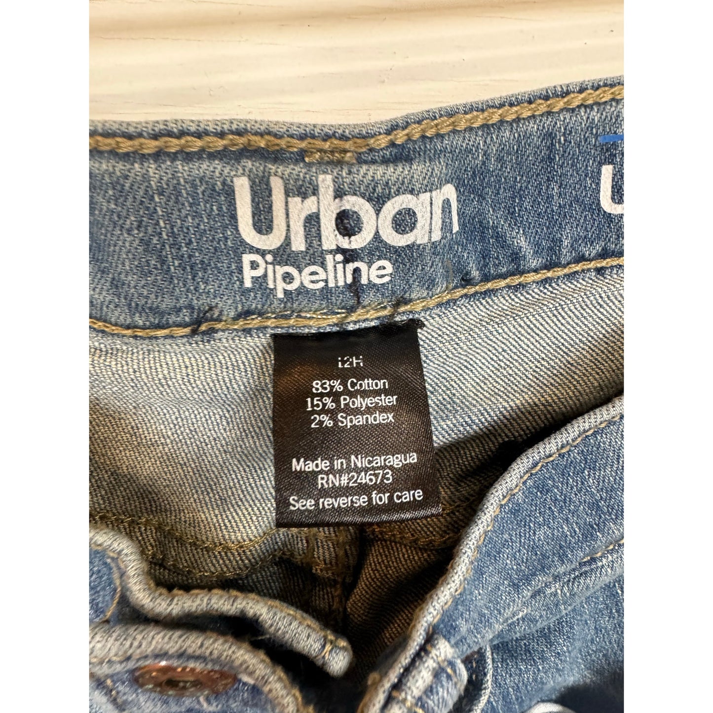 Urban Pipeline Straight Fit Jeans Boy's Size 12 Husky