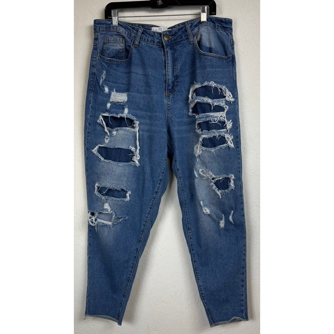 Haute Curve Blue Skinny Jeans Women's Size 16