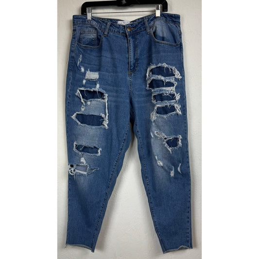 Haute Curve Blue Skinny Jeans Women's Size 16