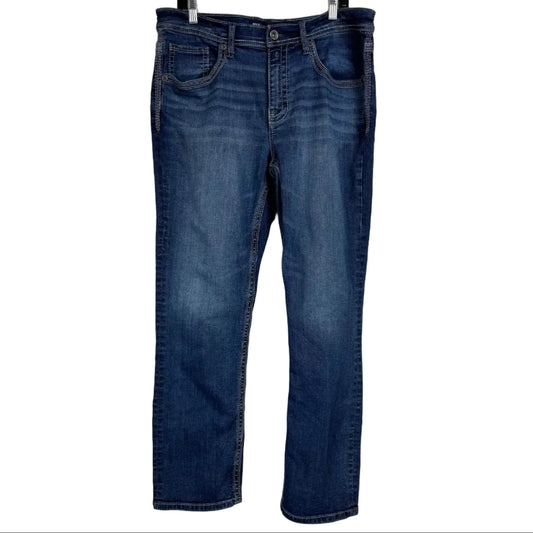 Bke Blue Straight Leg Jeans Men's 34x30