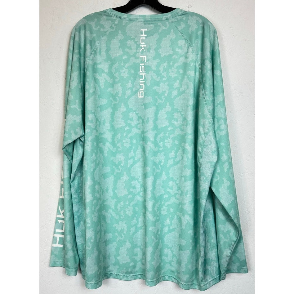 Huk Green Long Sleeve Shirt Men's 3XL
