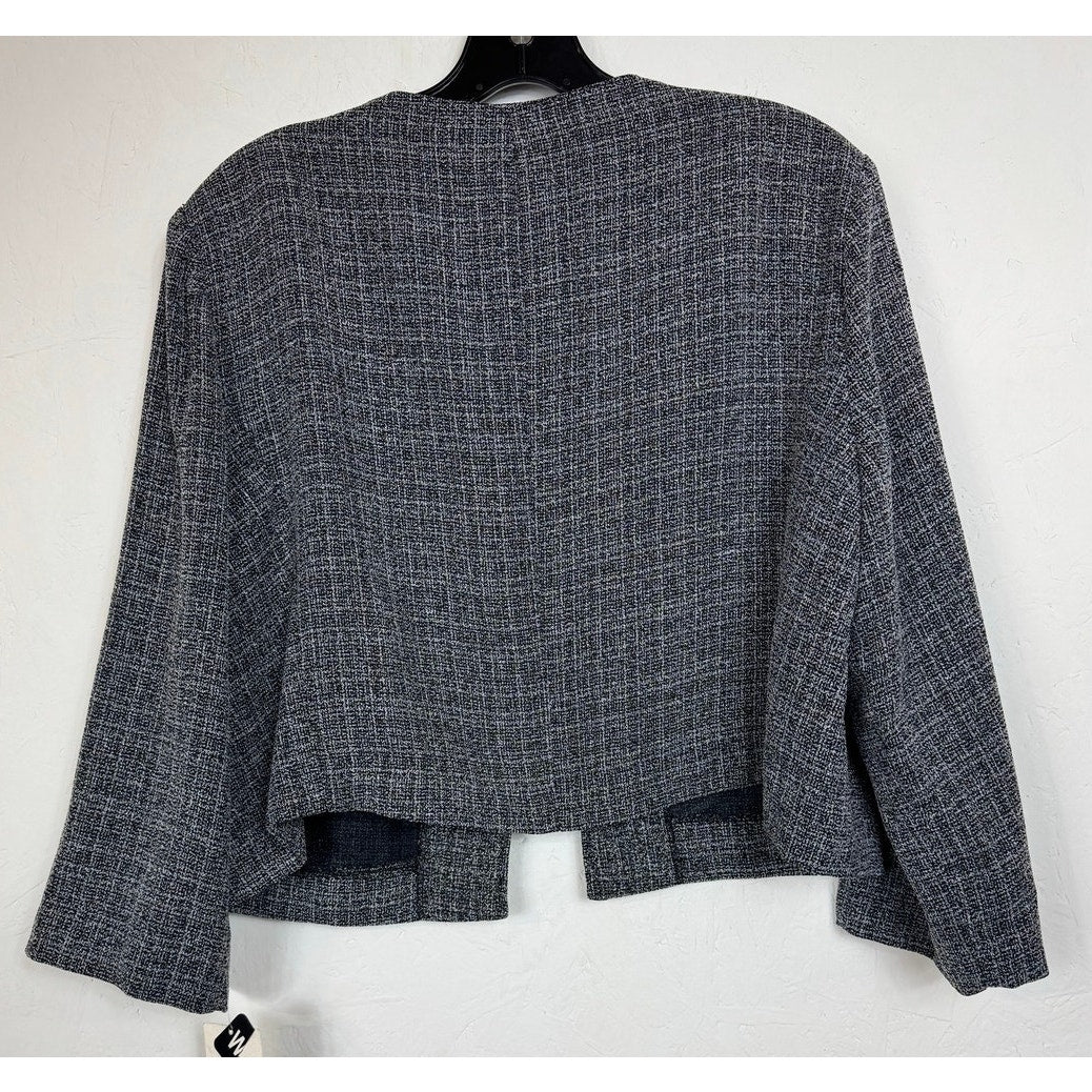 Danny & Nicole Gray 3/4 Sleeve Dress Jacket Women's 16