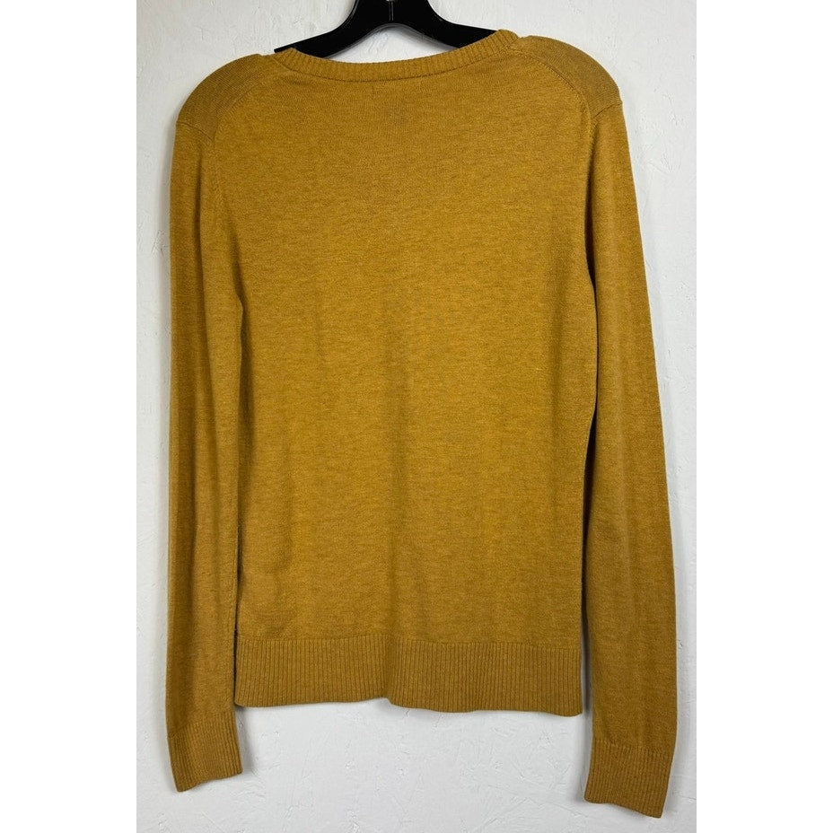Gap Yellow Long Sleeve Button Up Cardigan Women's Medium