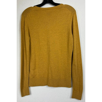 Gap Yellow Long Sleeve Button Up Cardigan Women's Medium