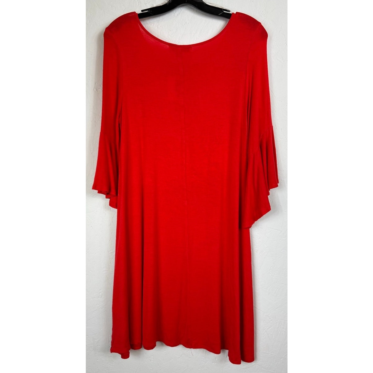 Harlow & Rose Red Long Sleeve Knee- Length Dress Women's Small