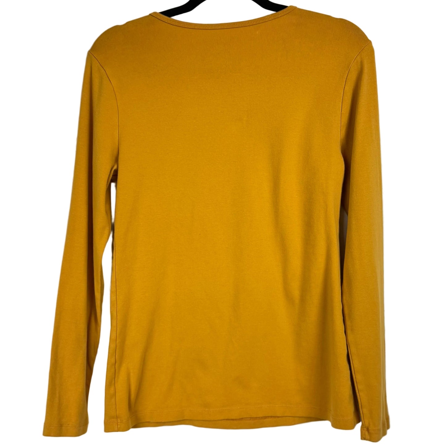 Time and Tru Yellow Long Sleeve Blouse Women's Size Large