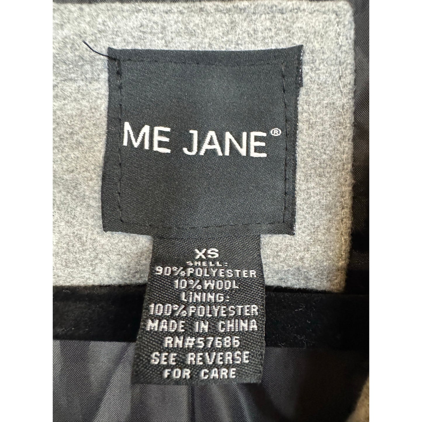 Me Jane Gray Pea Coat Women's Size XS