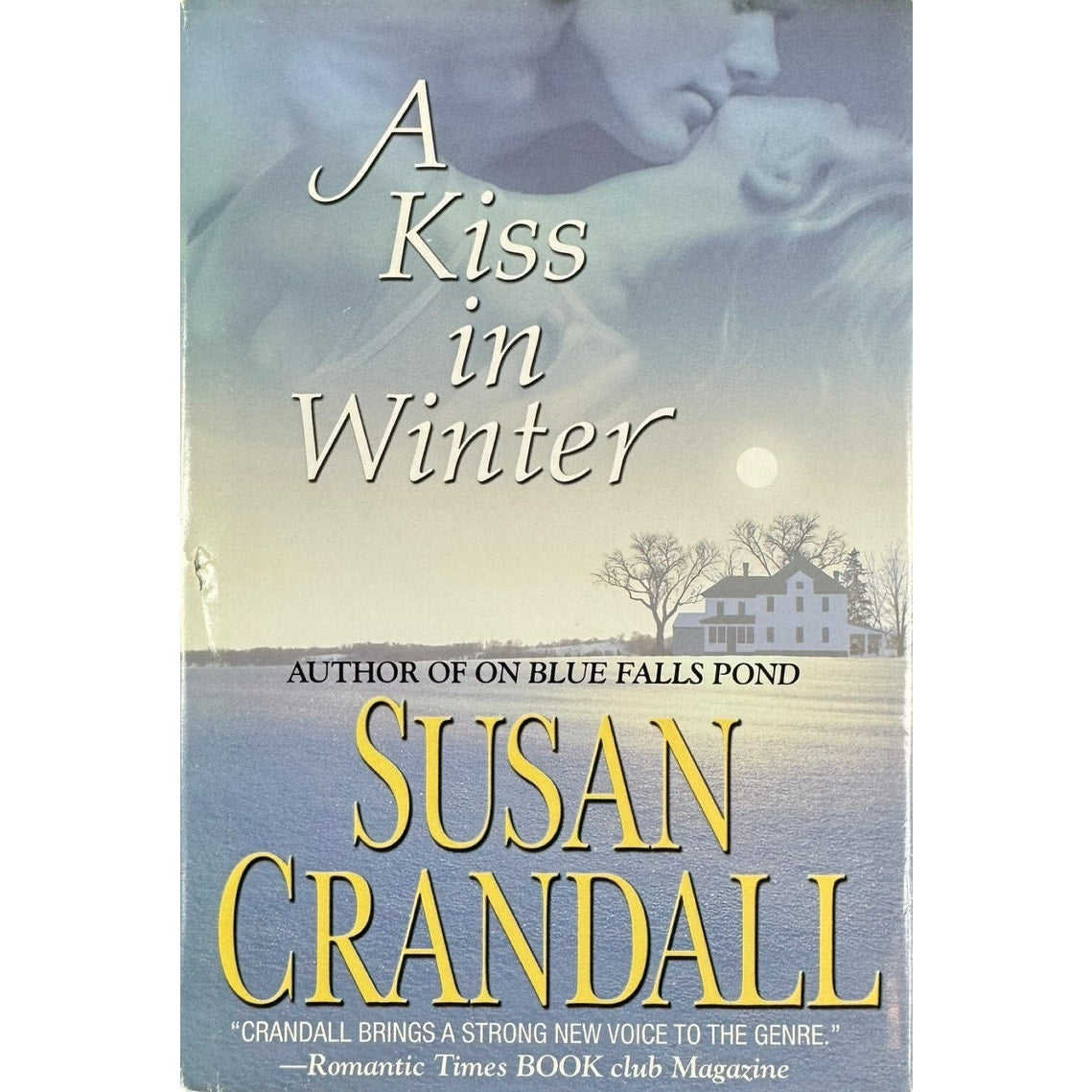 A Kiss in Winter by Susan Crandall (Hardcover) (Large Print)