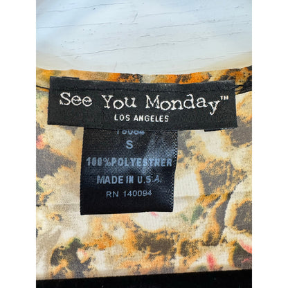 See You Monday Floral Kimono Women's Size Small