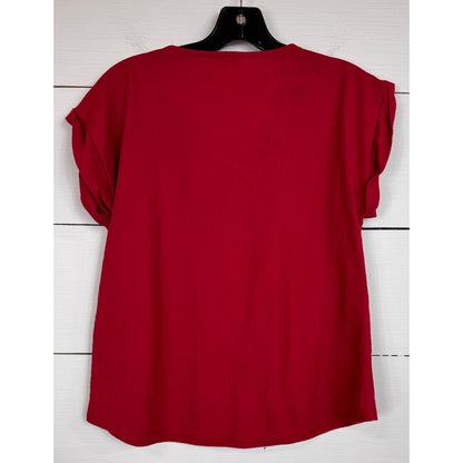 Gameday Gal Short Sleeve Blouse Women's Size Small