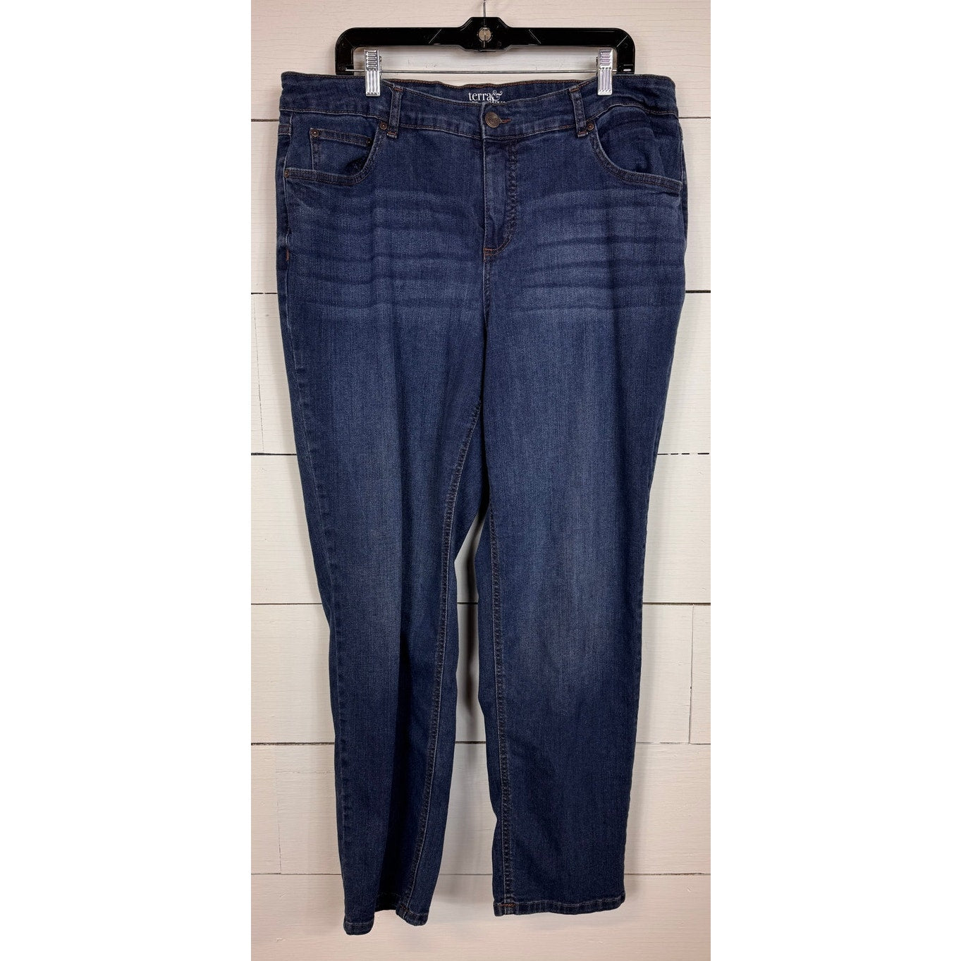 Terra & Sky Straight Leg Jeans Women's Size 18W