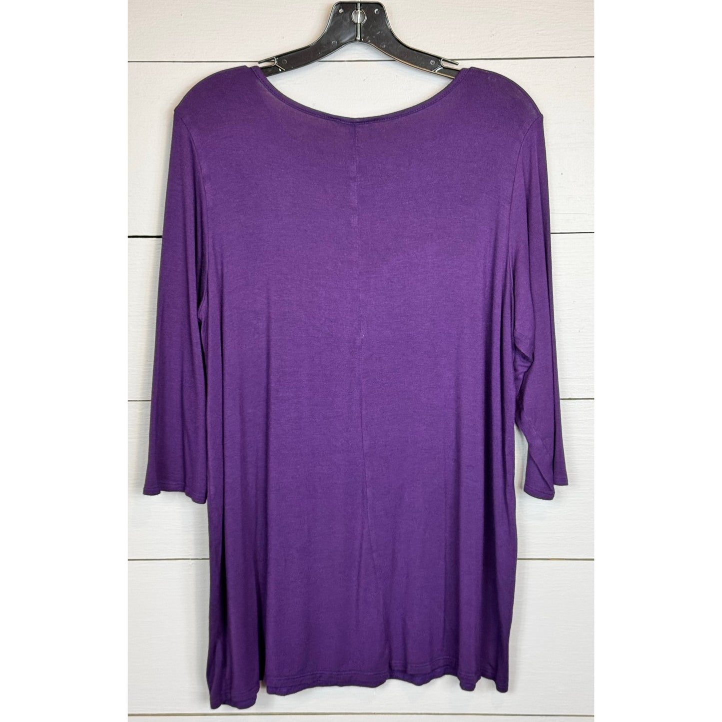 Ava James 3/4 Sleeve Top Women's Size 1X