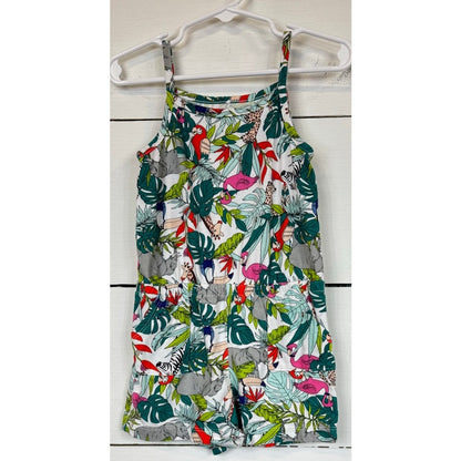 Wonder Nation White Multicolor Romper Girl's 3t