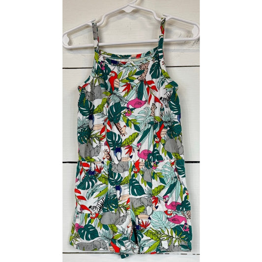 Wonder Nation White Multicolor Romper Girl's 3t