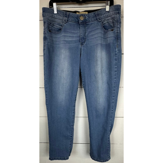 Democracy Skinny Denim Capris Women's Size 14