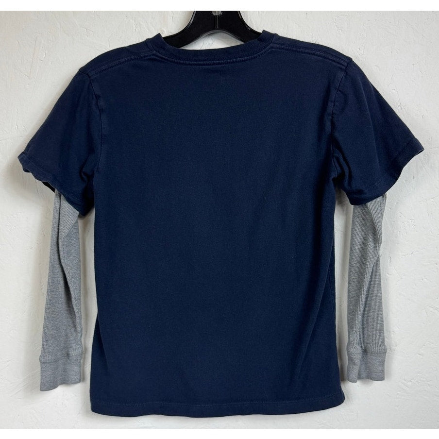 Gap Kids Blue & Gray Long Sleeve T-shirt Boy's Medium
