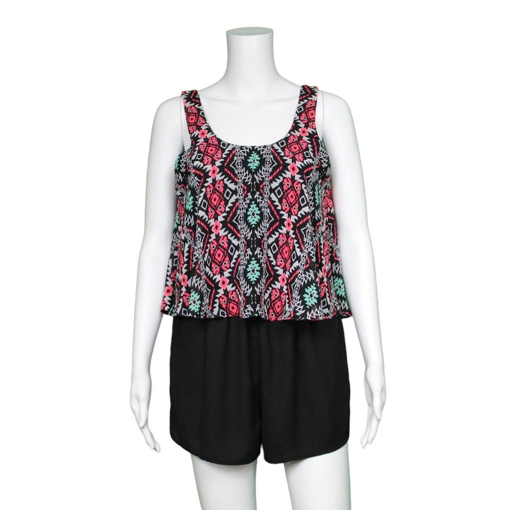 Love Blossom Sleeveless Romper Women's Size Medium