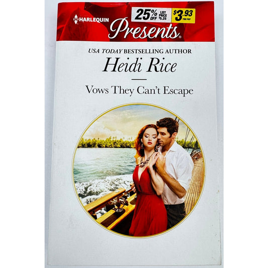 Vows They Can't Escape by Heidi Rice (Paperback)