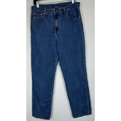 Full Blue Blue Straight Cut Jeans Women's 10 Short
