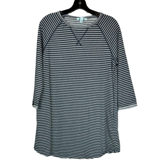 She + Sky Blue and White 3/4 sleeve Mini Dress Women's Size Medium