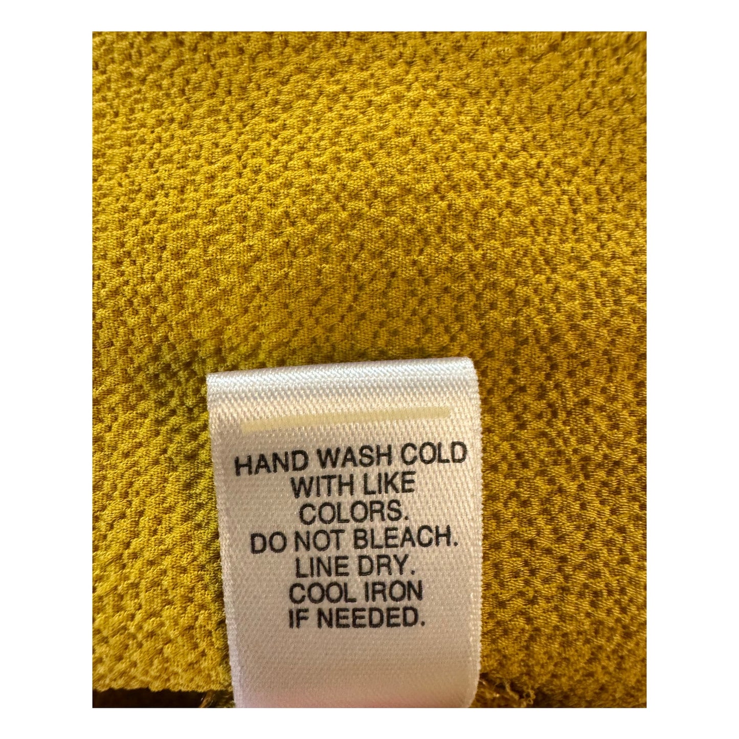 Cato Yellow Cold Shoulder Blouse Women's Size XL