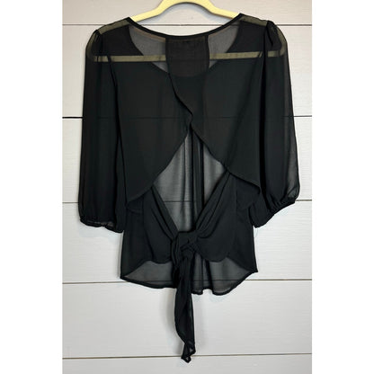 Ya Los Angeles 3/4 Sleeve Sheer Blouse Women's Size Medium