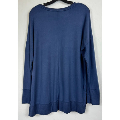 Time And Tru Blue Long Sleeve Sweater Women's Large
