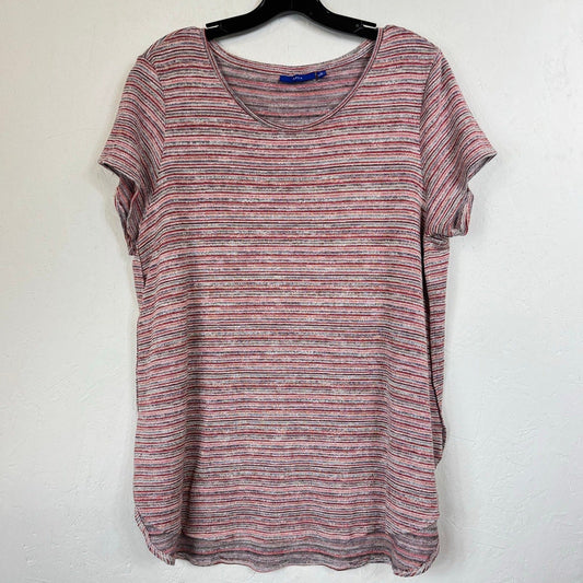 Apt.9 Multicolor Short Sleeve Blouse Women's XL
