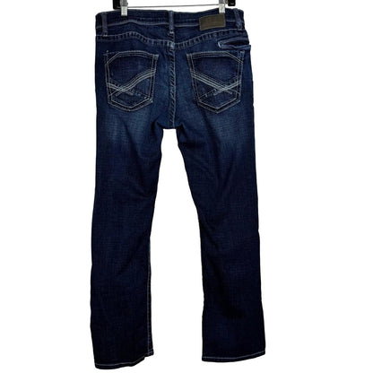 Bke Blue Straight Leg Jeans Men's 36x30
