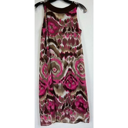 Dressbarn Brown Sleeveless Knee-length Dress Women's 10